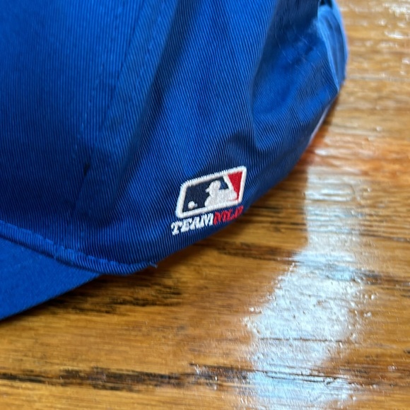 MLB New York Mets baseball cap. Blue w/orange NY logo appliqué. One size. - Picture 3 of 8
